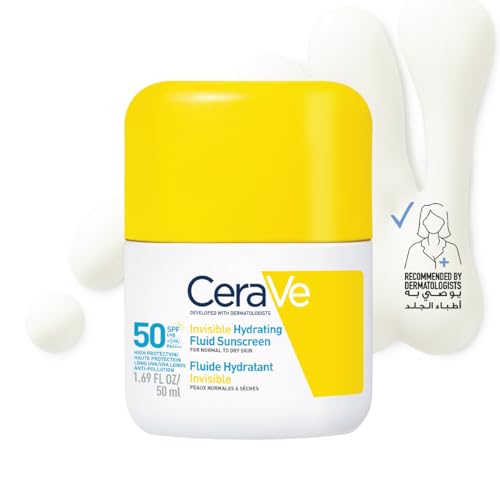 Product photo of CeraVe Invisible Hydrating Fluid Sunscreen SPF50 50ml